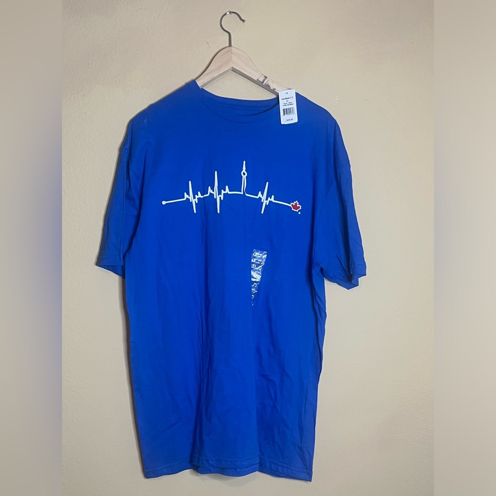NEW Heartbeat Toronto Blue T Shirt- XL